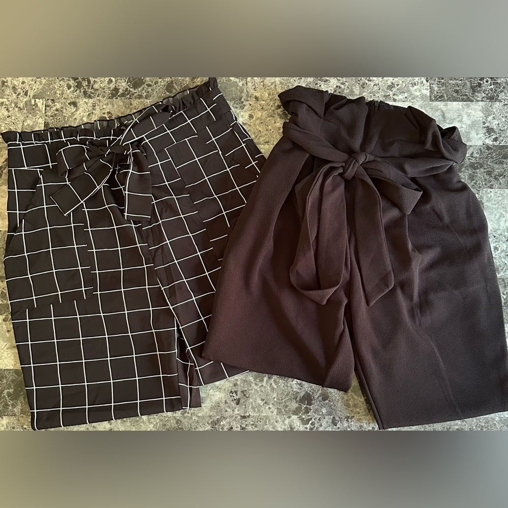 2 Piece Paperbag Pant Bundle